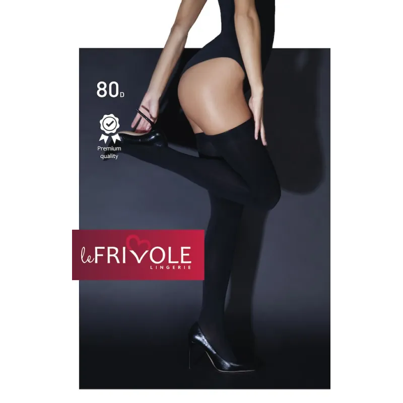 Плотные черные чулки (Sense)