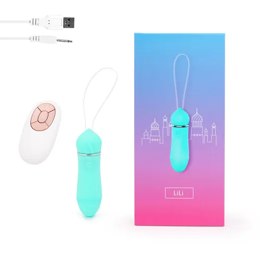 ВИБРОМАССАЖЁР 9 режимов вибрации, L 90 мм D 26 мм, цвет бирюзовый