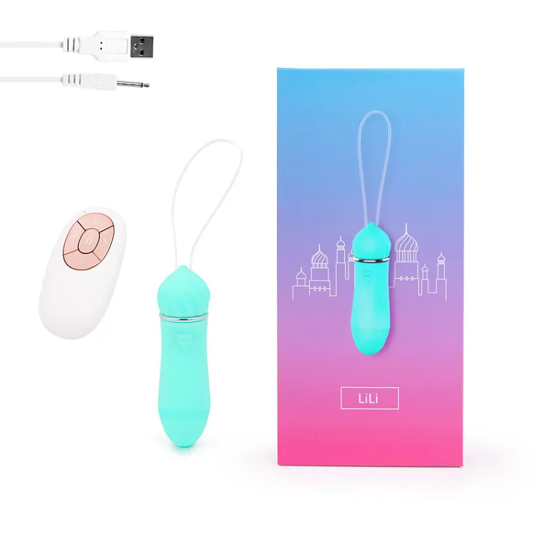 ВИБРОМАССАЖЁР 9 режимов вибрации, L 90 мм D 26 мм, цвет бирюзовый