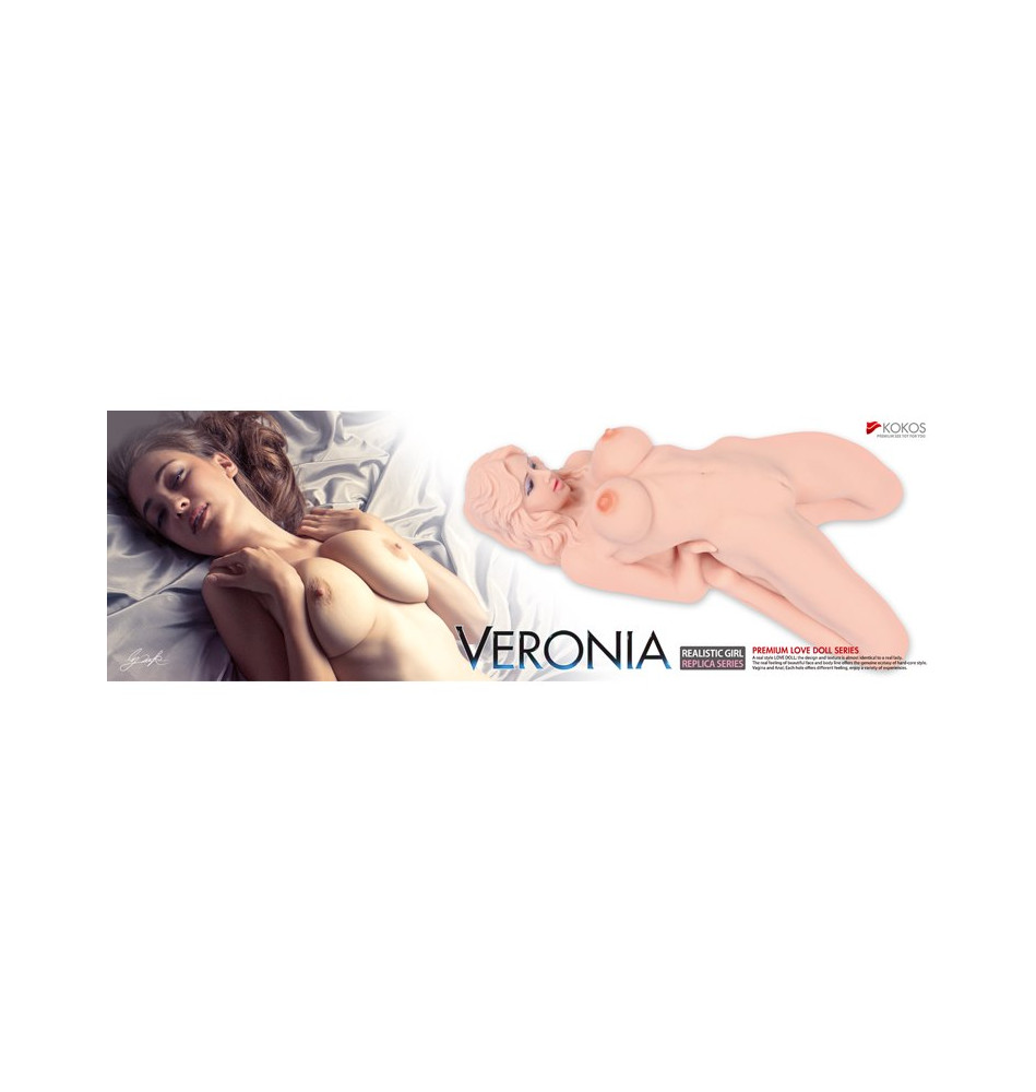 VERONIA, мастурбатор кукла вагина + анус без вибрации c двойным слоем материала