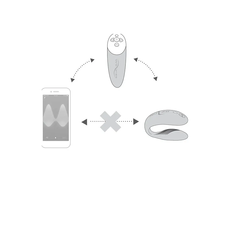 Сенсорный вибромассажер для пар We-Vibe Chorus Pink