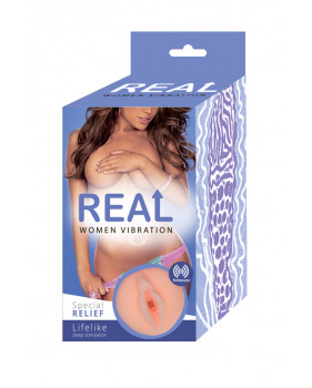 Реалистичный односторонний мастурбатор Real Women Vibration с вибрацией.