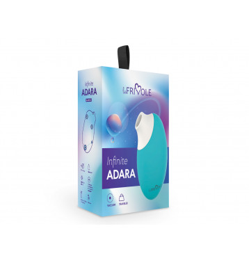 Бесконтактный вакуумный стимулятор клитора Adara, цвет аквамарин (INFINITE)
