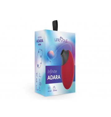 Бесконтактный вакуумный стимулятор клитора Adara, цвет бордовый (INFINITE)