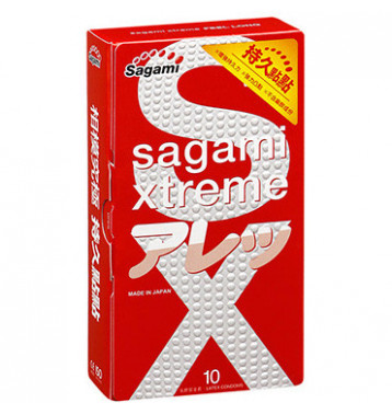 Презервативы SAGAMI Xtreme Feel Long 10шт. ультрапрочные