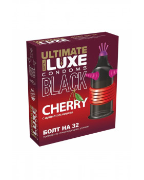 Luxe BLACK ULTIMATE Презерватив Болт на 32 (Вишня) 1шт.