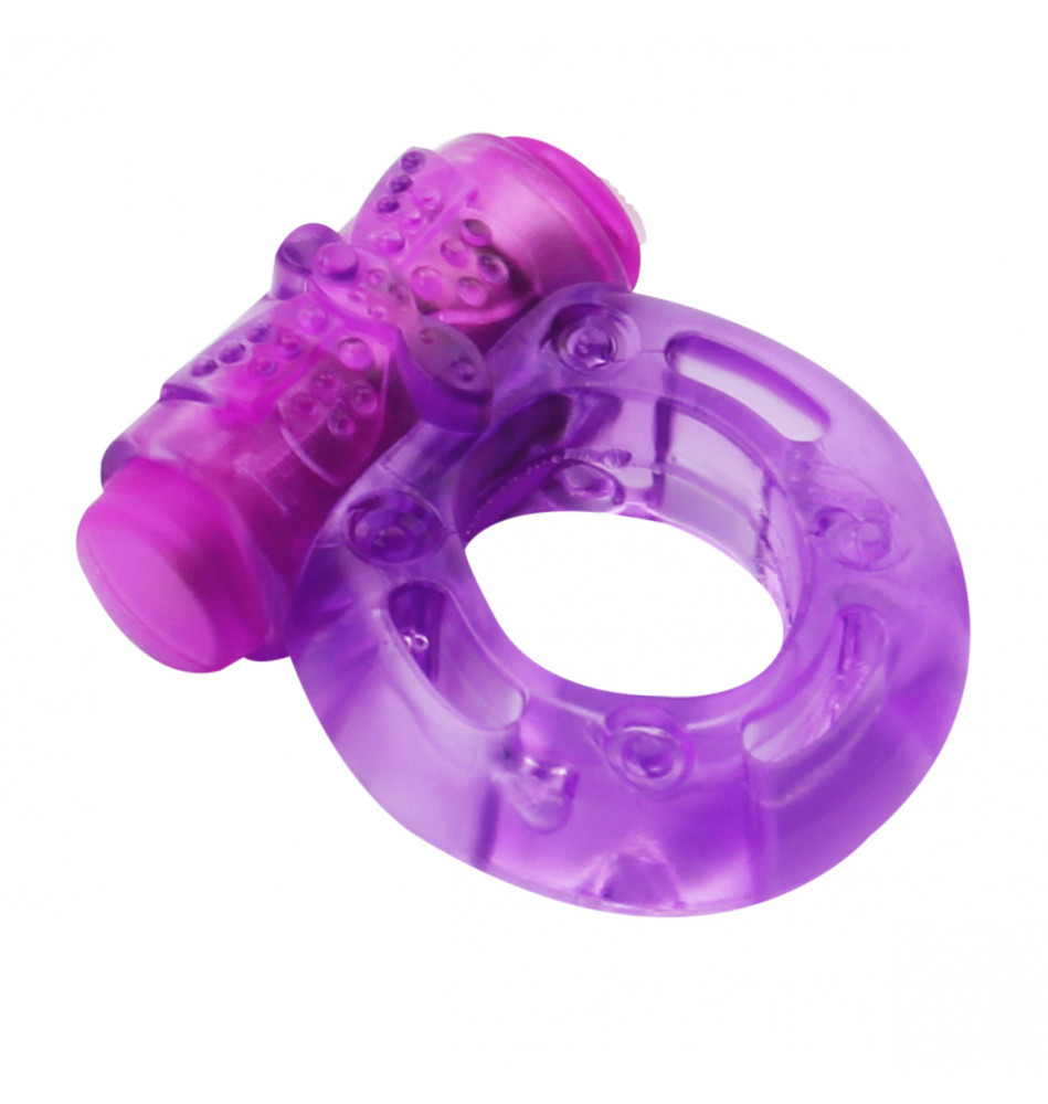 Кольцо фиолетовое с вибрацией