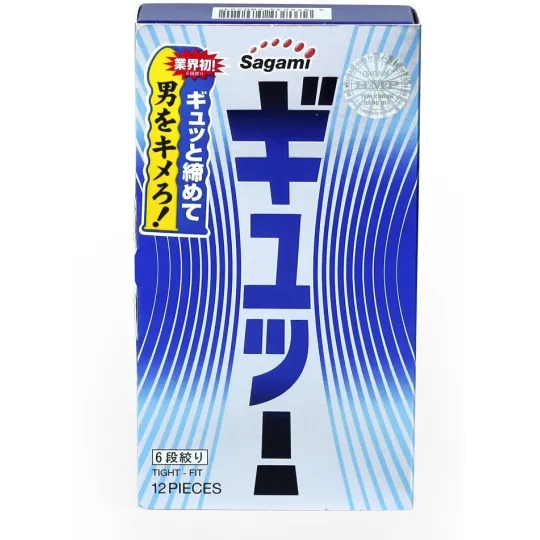 Презервативы SAGAMI 6 Fit V Premium 12шт. супер облегающие