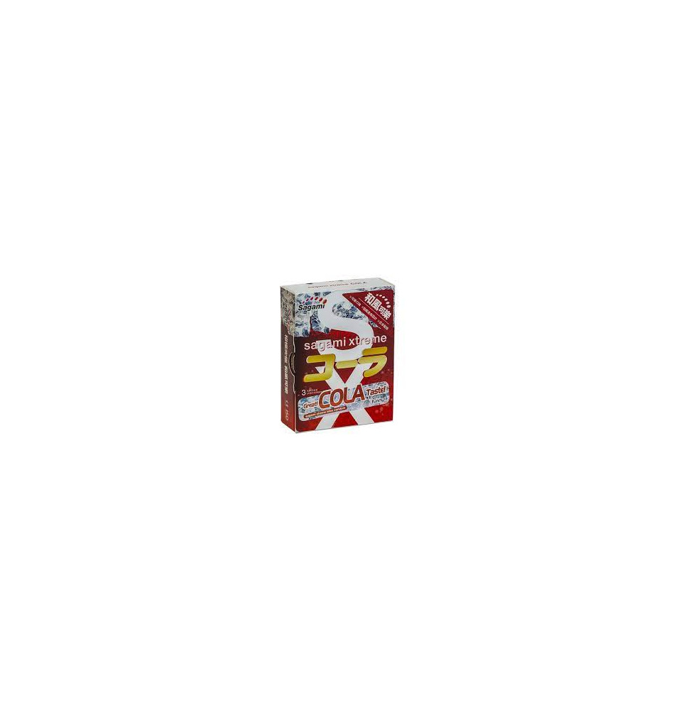 Презервативы латексные Sagami Xtreme Cola Flavor 3'S
