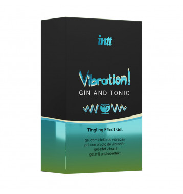 Жидкий интимный гель с эффектом вибрации Gin & Tonic, 15мл