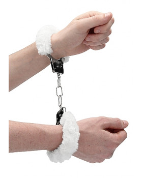 Металлические наручники с меховой обивкой Beginner's Handcuffs Furry