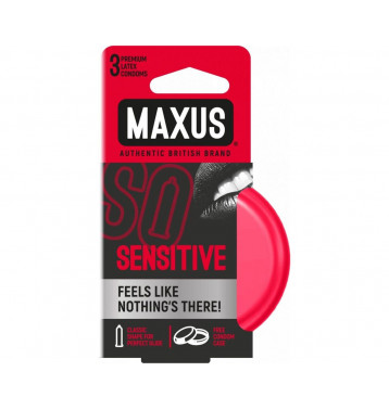 Презервативы MAXUS Sensitive, 3 шт.