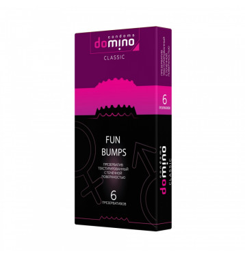 презервативы DOMINO Classic Fun Bumps - 6 шт