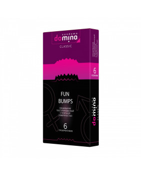 презервативы DOMINO Classic Fun Bumps - 6 шт