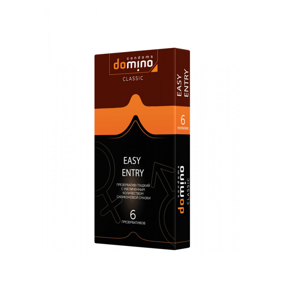 Презервативы DOMINO Easy Entry - 6 шт.