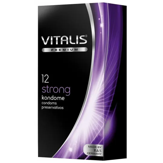 ПРЕЗЕРВАТИВЫ ''VITALIS'' PREMIUM №12 STRONG - СВЕРХПРОЧНЫЕ (ШИРИНА 53MM)