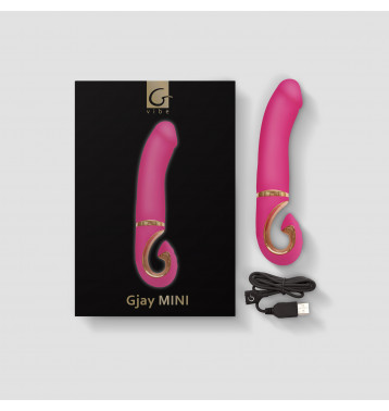 Gvibe Gjay Mini - Эргономичный вибратор из самого реалистичного материала, 19х3.5 см