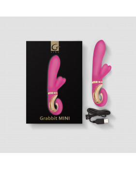 Gvibe Grabbit Mini - Уменьшенный вибратор для клитора и точки G с тремя моторами, 19х3.5 см