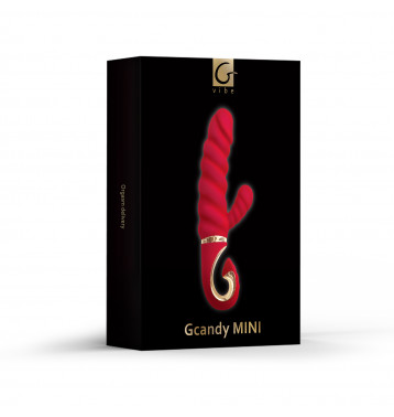 Gvibe Gcandy Mini - Витой вибратор с клиторальным стимулятором, 19х3.5 см