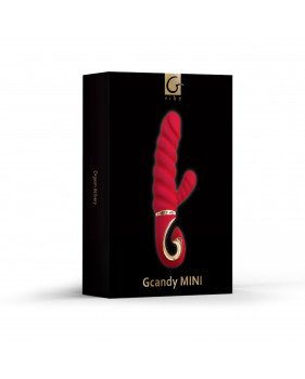 Gvibe Gcandy Mini - Витой вибратор с клиторальным стимулятором, 19х3.5 см