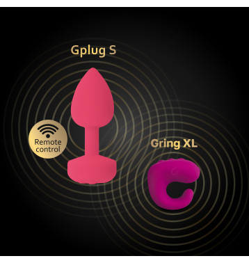 Gvibe Gplug Small - Инновационная маленькая дизайнерская пробка с вибрацией, 8х2.8 см (розовая)