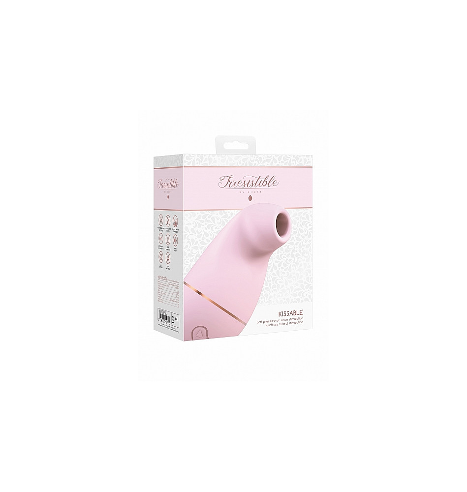 Вакуумно-волновой стимулятор Kissable розовый