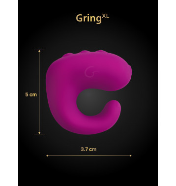 Gvibe Gring XL - Вибрирующее кольцо на палец 2 в 1, 5х3.7 см