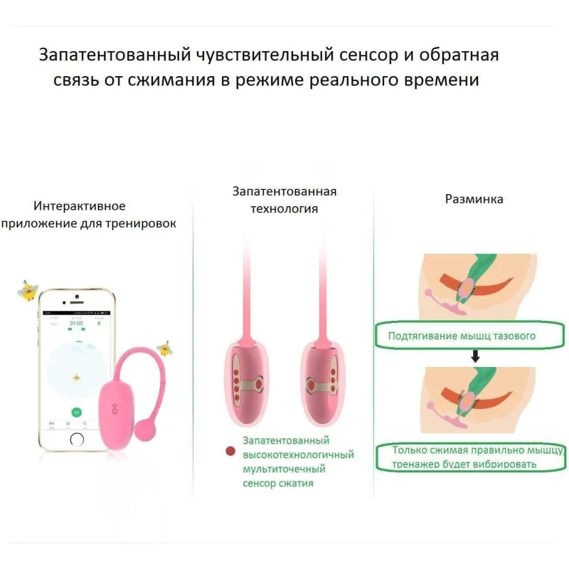 MAGIC KEGEL COACH Тренажер Кегеля розовый
