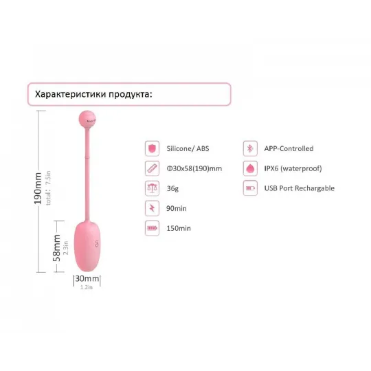 MAGIC KEGEL COACH Тренажер Кегеля розовый
