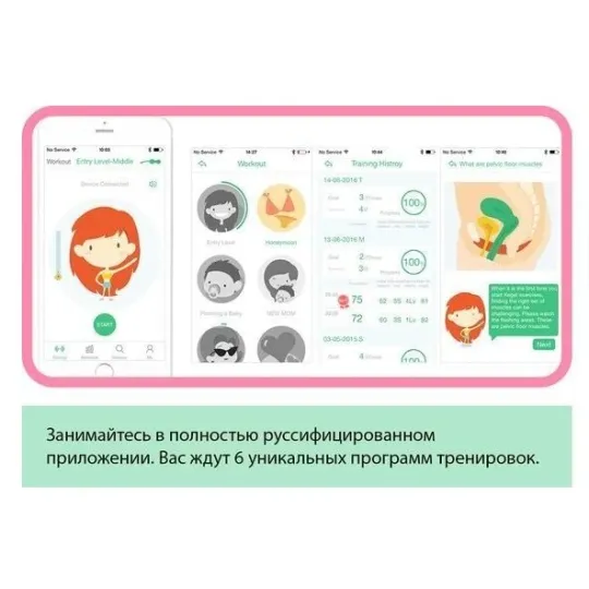 MAGIC KEGEL COACH Тренажер Кегеля розовый