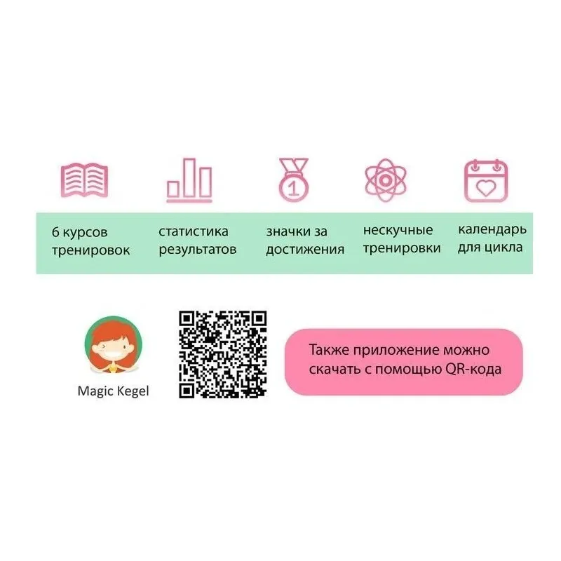 MAGIC KEGEL COACH Тренажер Кегеля розовый