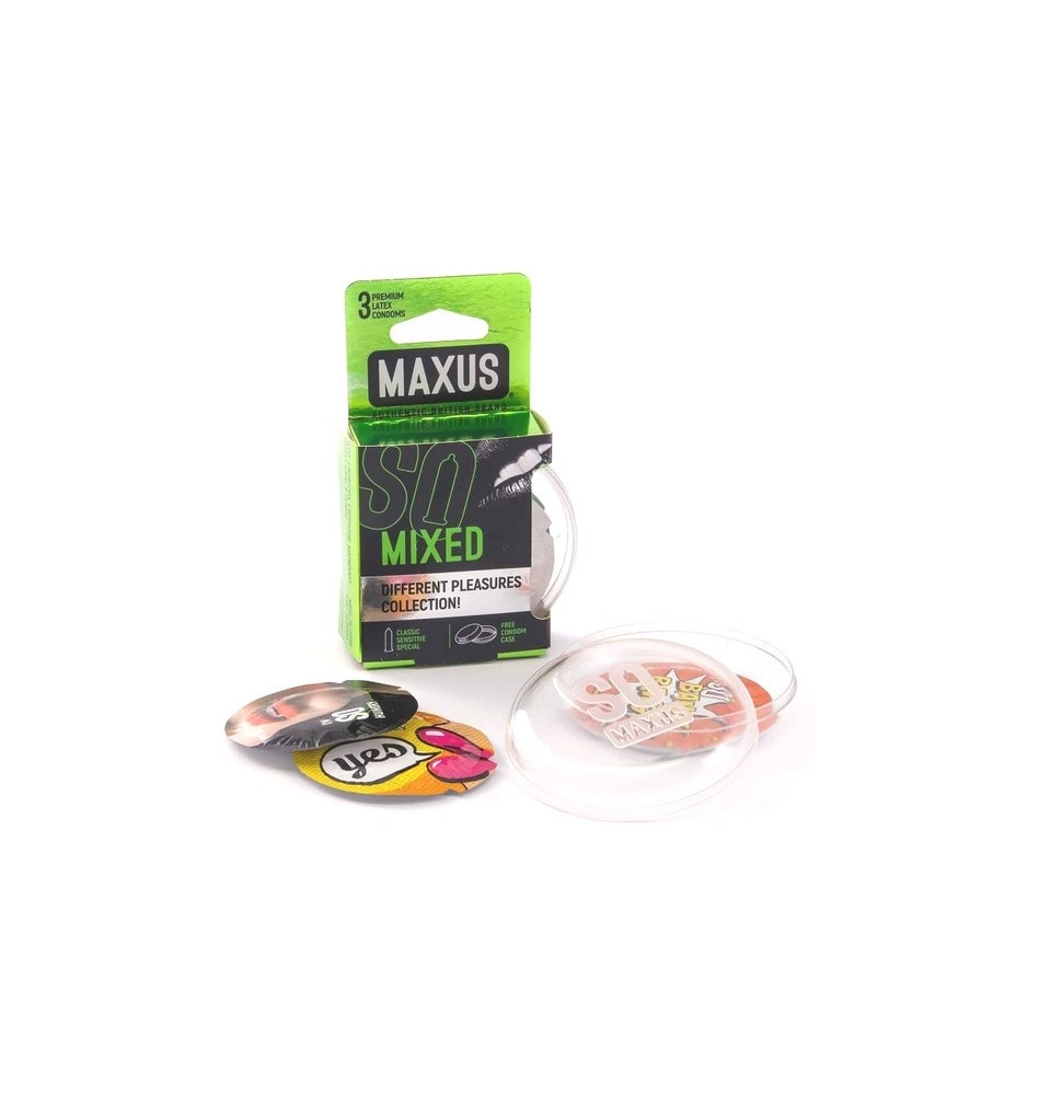 Набор из трех видов презервативов «Mixed», упаковка 3 шт, Maxus 0901-011
