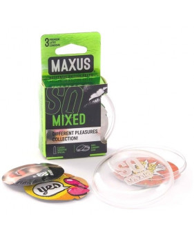 Набор из трех видов презервативов «Mixed», упаковка 3 шт, Maxus 0901-011