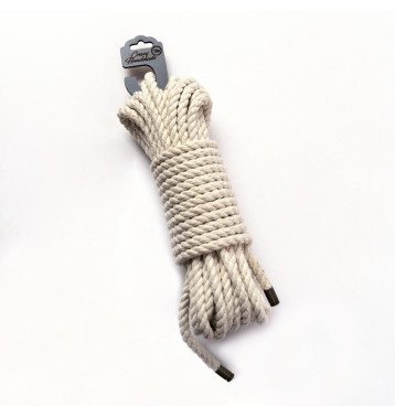 Хлопковая веревка для шибари (Белая), 15 м