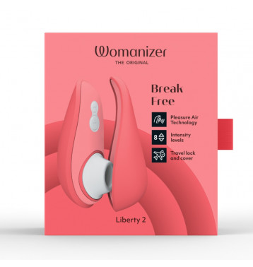 Бесконтактный клиторальный стимулятор Womanizer Liberty 2 розовый