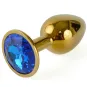 Плуг анальный со стразом золото,d 2,8 мм