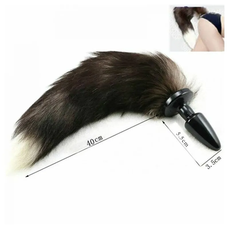 Анальная пробка с хвостом 9001М