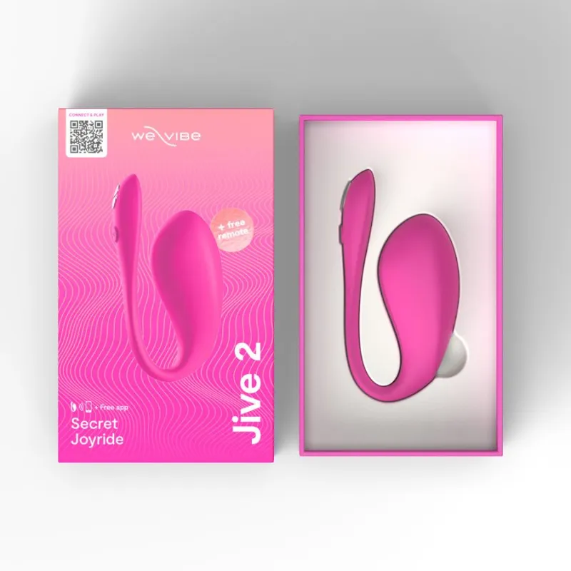 Вибратор We-Vibe Jive 2 розовый, в комплекте батарейка для пульта