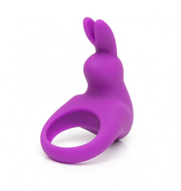 Эрекционное кольцо Happy Rabbit с вибрацией, фиолетовое