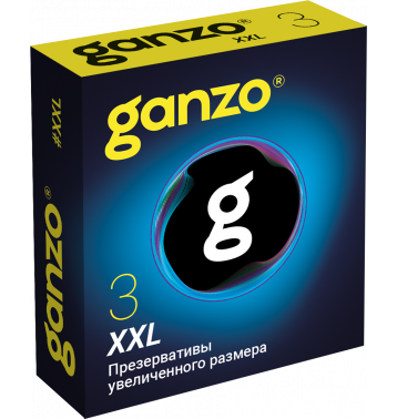 Презервативы GANZO XXL, латекс, 3 шт