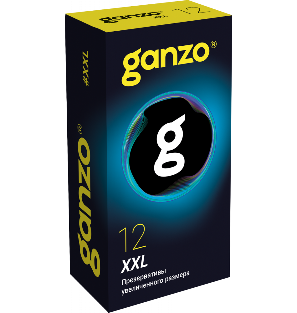 Презервативы GANZO XXL, латекс, 12 шт