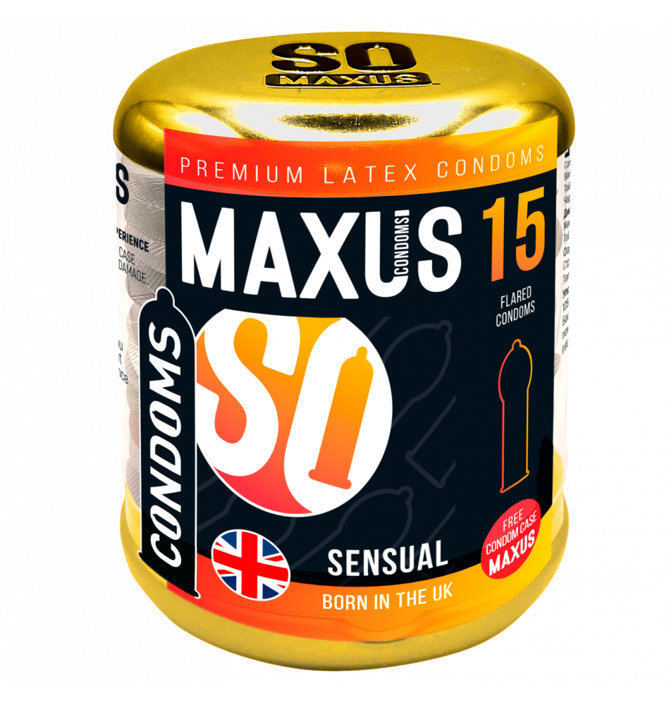 Презервативы Maxus Sensual, анатомические, 15 шт.