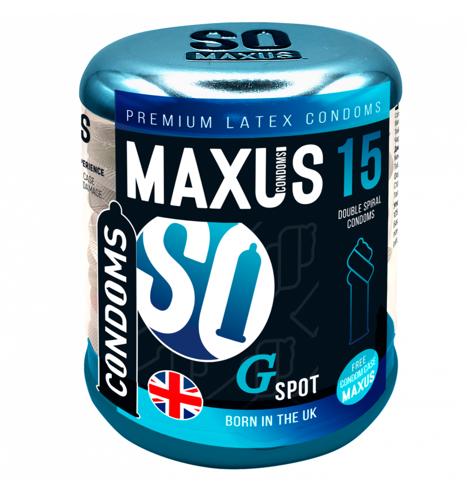 Презервативы Maxus G spot, двойная спираль, 15 шт.