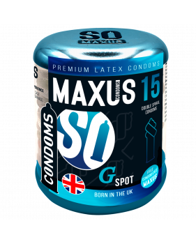 Презервативы Maxus G spot, двойная спираль, 15 шт.