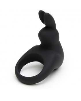 Эрекционное кольцо Happy Rabbit с вибрацией, черное