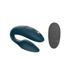 Вибратор для пар We-Vibe Sync 2 зеленый, в комплекте батарейка для пульта