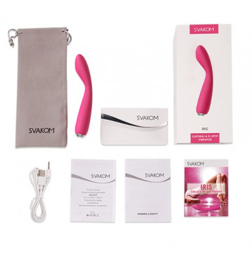 Идеальный вибромассажер для зоны G Айрис SVAKOM Iris Clitoral & G-spot Vibrator