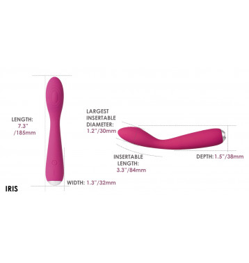 Идеальный вибромассажер для зоны G Айрис SVAKOM Iris Clitoral & G-spot Vibrator