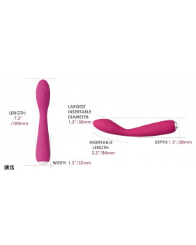 Идеальный вибромассажер для зоны G Айрис SVAKOM Iris Clitoral & G-spot Vibrator