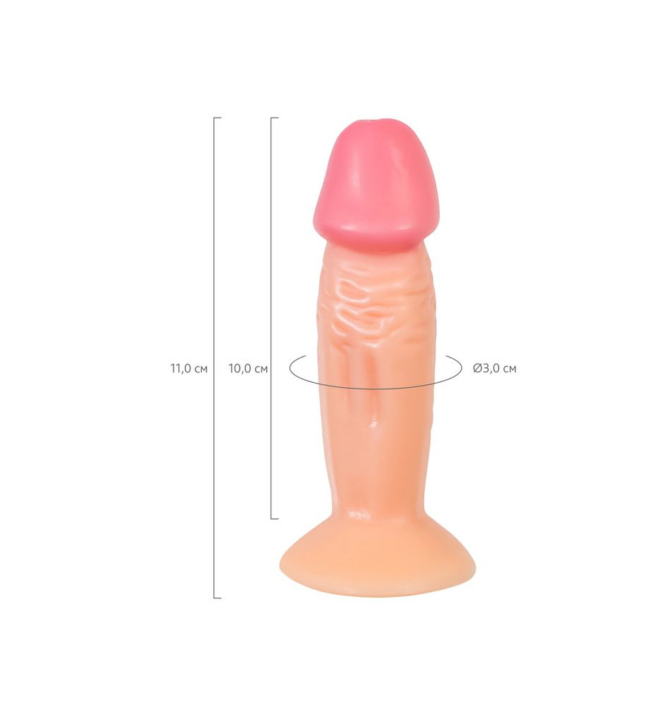 Реалистичный фаллоимитатор RealStick Nude Vere, PVC, телесный, 11 см